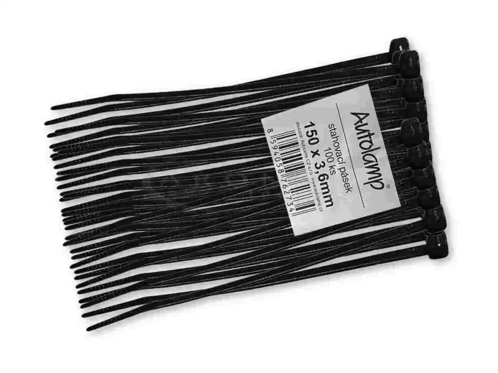 Značkový Pásek stahovací 150x3,6 černý
