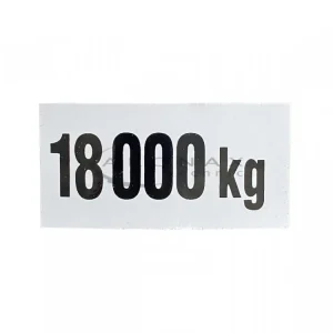 Označení zatížení 18000 kg samolepka Nejprodávanější