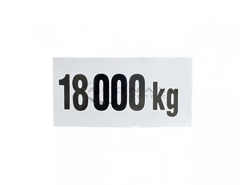 Označení zatížení 18000 kg samolepka Nejprodávanější