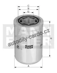 Hydraulický filtr MANN WH722 (MF WH722) Tovární Cena