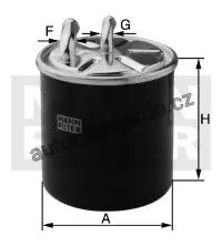 Pouze Dnes Palivový filtr MANN MF WK820/9