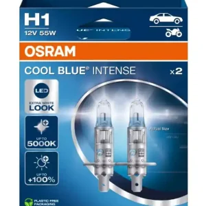 Autožárovka OSRAM Cool Blue Intense H1 12V 55W - 2ks Zlevněný