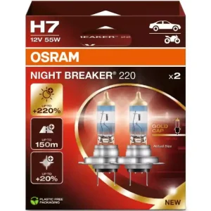 Autožárovka OSRAM Night Breaker 220 H7 12V 55W - 2ks Tovární Cena